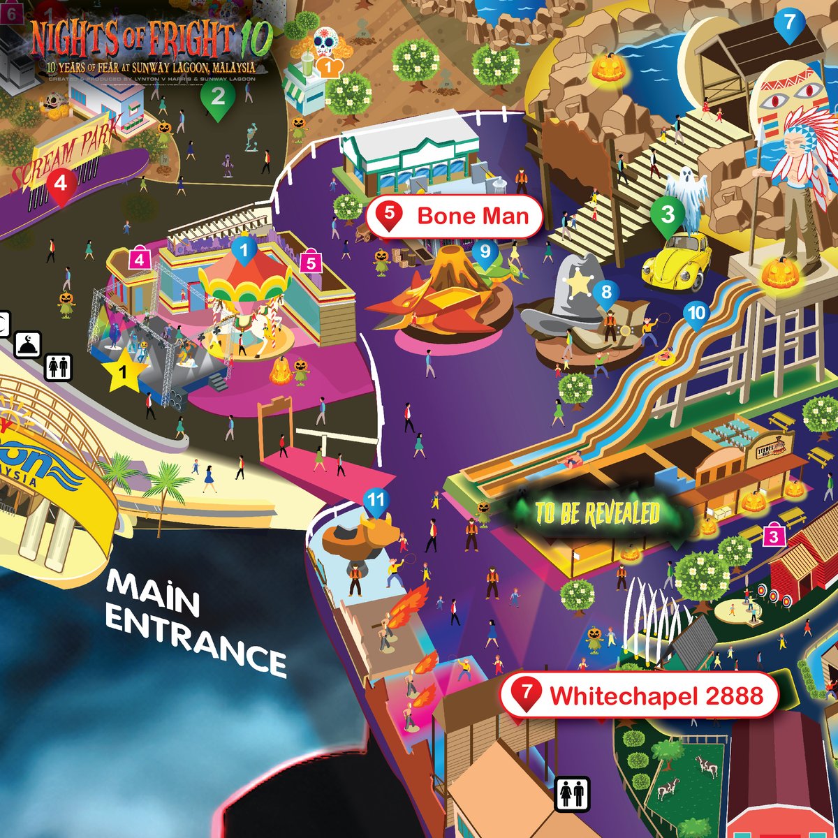 SunwayLagoonMY's tweet photo. The map to your NIGHTMARES is arrived๐
Keep an eye out for our haunted house and attraction reveals... your doom awaits! ๐ป
Explore the UNKNOWN now! ๐ธ๏ธ๐ง
#SunwayLagoonMY
#BestDayEver
#NOF10
#NightsOfFright10 https://t.co/t9shQsS6va