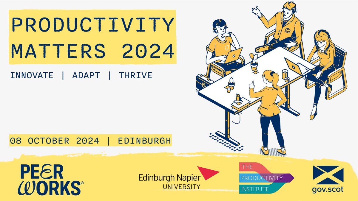 Our annual Productivity Matters Conference is back for 2024! 
 
You'll learn from pioneers, innovators, and experts who are transforming business practices and promoting smarter work strategies.
 
Book your place now: bit.ly/4ceyK92