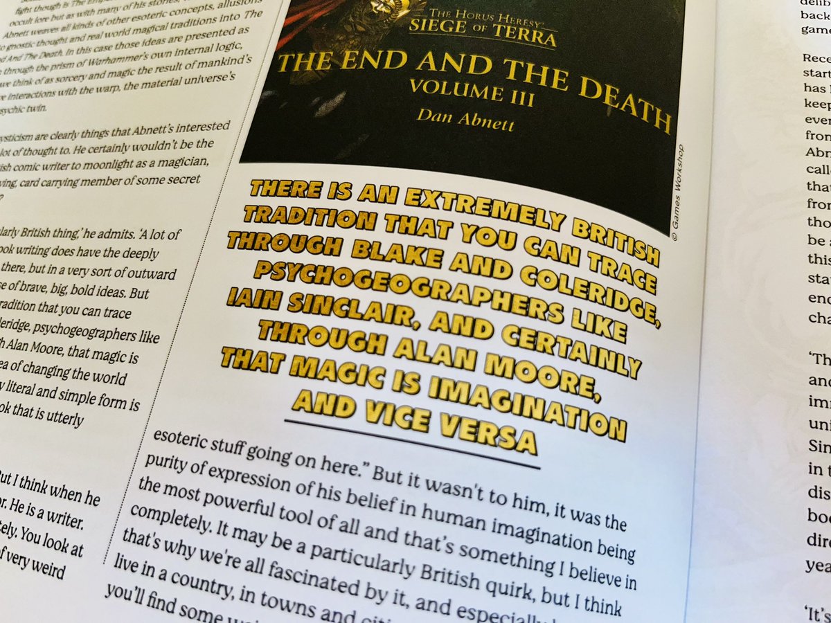 Wyrd Science Magazine (@wyrd_science) on Twitter photo Nearly 20 years & 60+ books on from the release of Horus Rising, <a href="/VincentAbnett/">Dan Abnett + Nik</a> finally concluded the epic Horus Heresy series this year
For WS6 we caught up with him to discuss endings, magical thinking & where #warhammer40000 goes nextā¦
On sale now: wyrdscience.online Nearly 20 years & 60+ books on from the release of Horus Rising, <a href="/VincentAbnett/">Dan Abnett + Nik</a> finally concluded the epic Horus Heresy series this year
For WS6 we caught up with him to discuss endings, magical thinking & where #warhammer40000 goes nextā¦
On sale now: wyrdscience.online