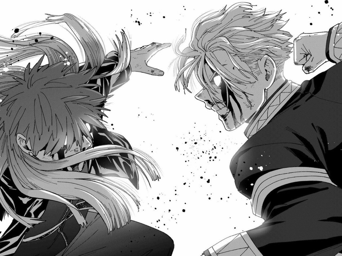 NewBear99's tweet photo. Wind Breaker Manga Chapter 150 
Endo confesses his fondness for Sakura as Umemiya vs Takiishi They were fighting like barbarians covered in blood with everything around them flipped over😭🔥#WINDBREAKER #WIND_BREAKER #WB150 #ウィンブレ  #ウィンブレFA #endochika #Umemiya #Sakura https://t.co/X6v4sOiaOl