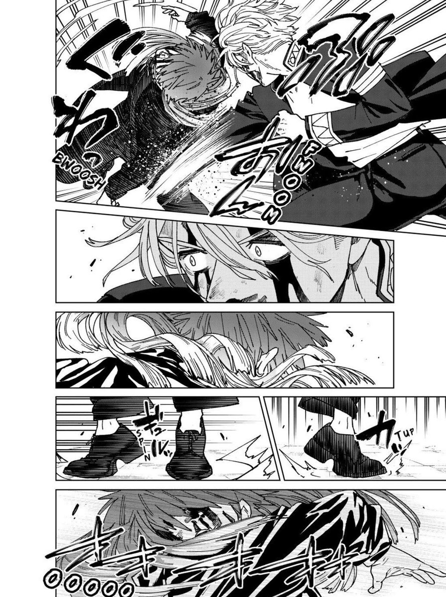 NewBear99's tweet photo. Wind Breaker Manga Chapter 150 
Endo confesses his fondness for Sakura as Umemiya vs Takiishi They were fighting like barbarians covered in blood with everything around them flipped over😭🔥#WINDBREAKER #WIND_BREAKER #WB150 #ウィンブレ  #ウィンブレFA #endochika #Umemiya #Sakura https://t.co/X6v4sOiaOl