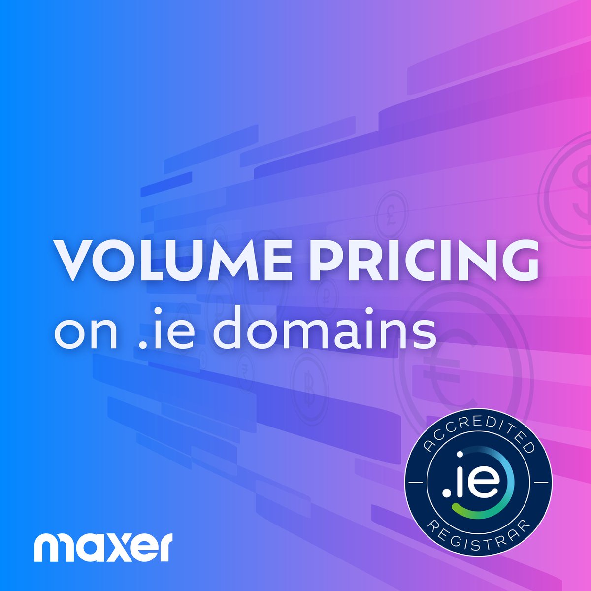 All-new Volume Pricing on .ie domain names is available to IT businesses —such as web agencies, freelancers and consultants. The new tiers Bronze, Silver, Gold, Platinum, and Diamond are designed to build long-term relationships and reward client loyalty.
maxer.com/blog/2024/07/i…