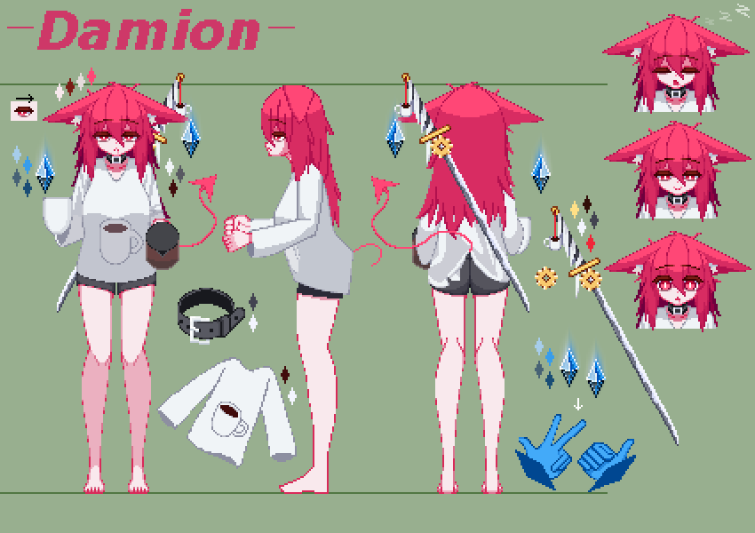 Noiluzdog's tweet photo. This is my OC design!
#pixelart #ドット絵 https://t.co/UsBpsSkHxZ