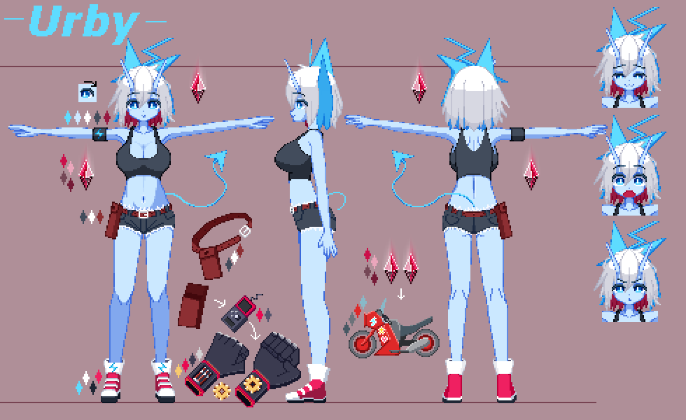 Noiluzdog's tweet photo. This is my OC design!
#pixelart #ドット絵 https://t.co/UsBpsSkHxZ