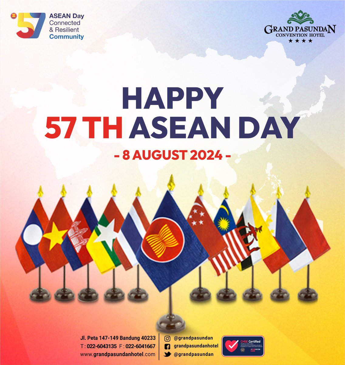Hari terbentuknya negara Asean tenggara...
Kita menjadi salah satu bagian negara yang diperhitungkan
#asean #aseanday #2024
#grandpasundanconventionhotel