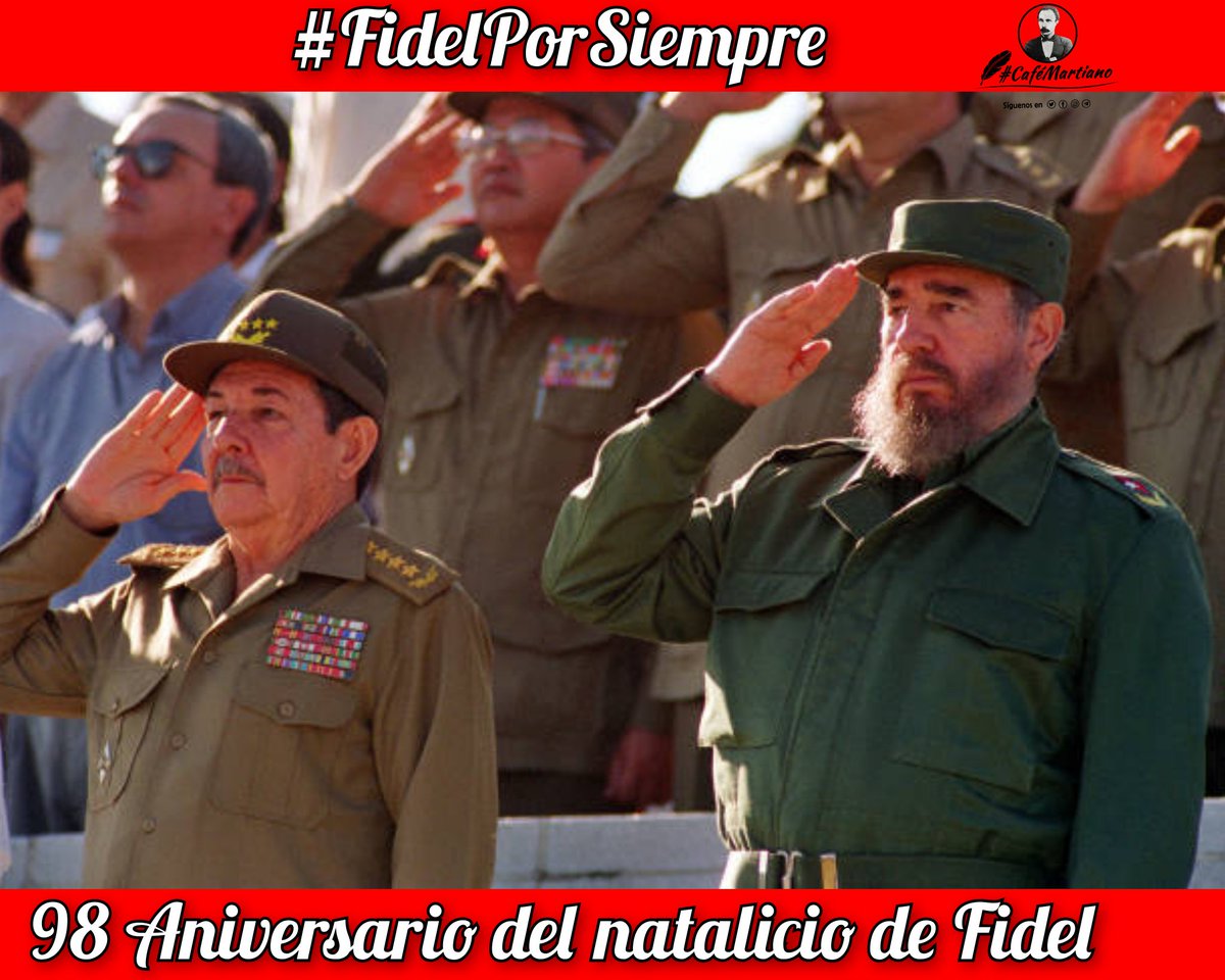<a href="/cafemartiano/">❤️Café Martiano 🇨🇺</a> <a href="/DiazCanelB/">Miguel Díaz-Canel Bermúdez</a> <a href="/DrRobertoMOjeda/">Dr. Roberto Morales Ojeda</a> <a href="/InesMChapman/">Inés María Chapman Waugh</a> <a href="/mariofsabines/">Mario Sabines Lorenzo</a> <a href="/EVilluendasC/">Enrique Villuendas</a> <a href="/agnes_becerra/">Agnes Becerra</a> <a href="/YaquedeCuba/">Yaquelin</a> <a href="/ValoresTeam1/">Valores Team 🕊</a> <a href="/QbaDCorazon_/">QbaD♥️</a> <a href="/TeresaBoue/">@SecGFMC</a> Buenos días  🇨🇺 #CaféMartiano 
#FidelPorSiempre

“Aquel que nos enseñó que sí se podía derrotar en 72 horas” y aún menos, “la invasión mercenaria de Playa Girón y proseguir al mismo tiempo la campaña para erradicar el analfabetismo en un año”, como se logró en 1961. Raúl 

#Cuba