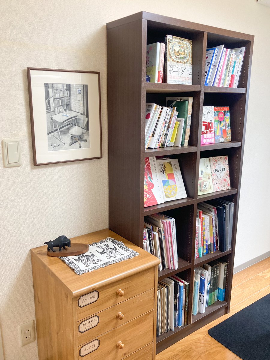 仕事場がやっと完成しました！
ここでいい作品をたくさん描くぞ〜