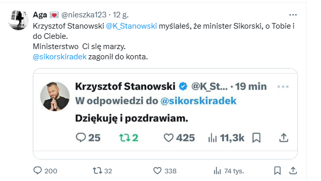 eryk_cartman's tweet photo. Silniki penetrują konto @K_Stanowski w poszukiwaniu kompromitujacych tłitow niektore jak ten ktory znalazla @nieszka123 są porazajace 😊😁🤡 #BolDupy https://t.co/Rn0c07rLaj