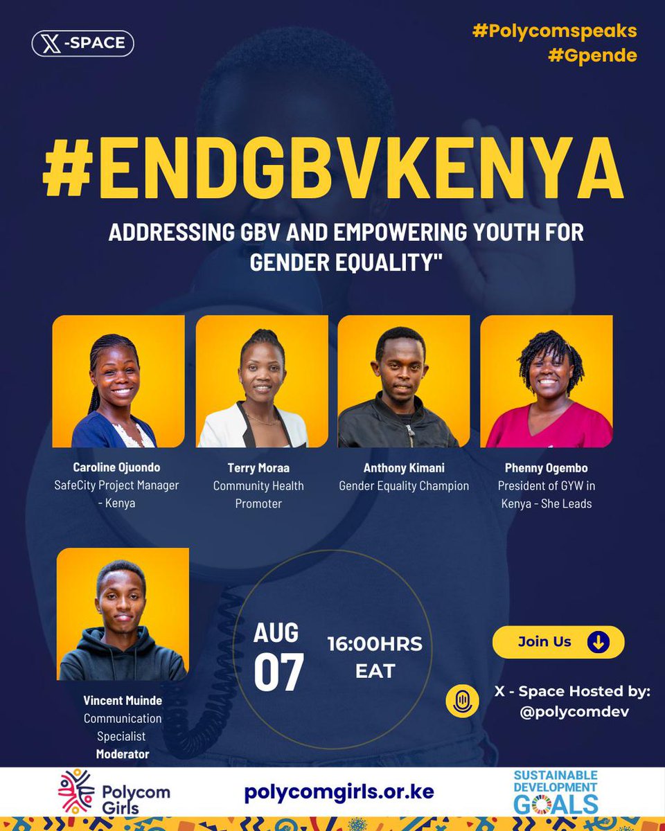 linet_otie50002's tweet photo. Raising voices and taking action against Gender based violence. Join us @polycomdev we will be having such a insightful conversation.Together we can create a world free from violence.
#EndGBVKenya
#Polycomspeak
@UNFPAKen
@DSWKenya https://t.co/JkBwqynv5U