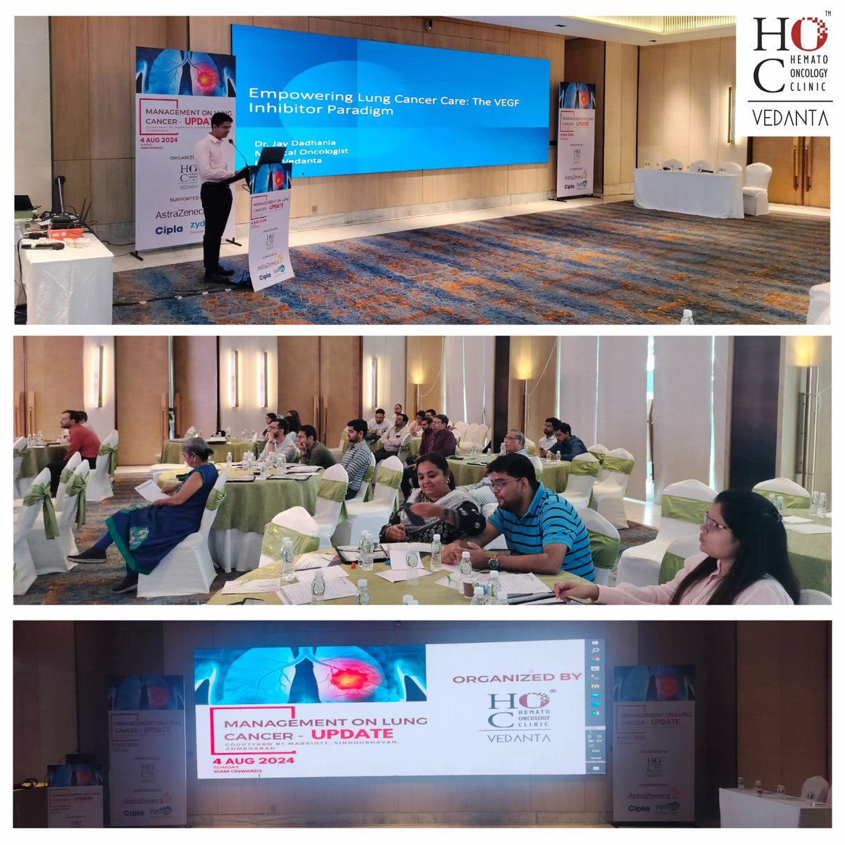 HocVedanta's tweet photo. A deep dive into lung cancer management at our recent meeting on 4th August '24 at Courtyard by Marriott, Sindhubhavan, here's a glimpse of our experts uniting to push boundaries and improve patient care.
.
.
.
.
#hocvedanta #hoccancerhospital #hoc #hematooncologyclinic https://t.co/mk4HjAAugs