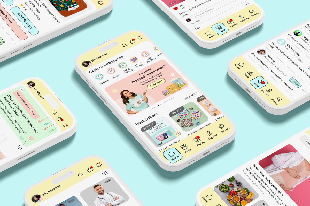 Pritesh1304's tweet image. SuperBottoms Pregnancy &amp;amp; Baby Products - #App_Design

Simplify your pregnancy journey with SuperBottoms, the ultimate app for expecting parents!

I am open to new #freelance_projects
💌 DM me and #lets_connect ❤️

#mobileappdesign #mobileappdesigner #iosapp #androidapp