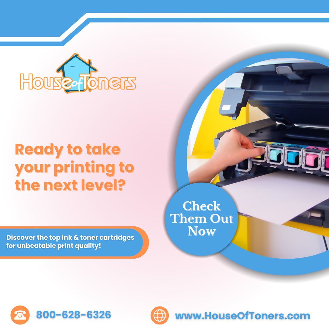 Houseoftoners16's tweet image. 🖨️ Ready to take your printing to the next level? 

Discover the top ink &amp;amp; toner cartridges for unbeatable print quality! 

Check them out now! 

🌐 -  bit.ly/3WTd5yH

#PrintingEssentials #TopCartridges #InkAndToner #HouseOfToners #InkSolutions #PrintQuality