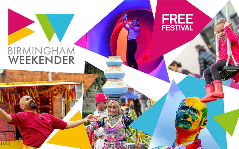 📣Birmingham Weekender is BACK this August bank holiday: with dance, music, circus, interactive installations and street theatre around every corner! 1/2🥳