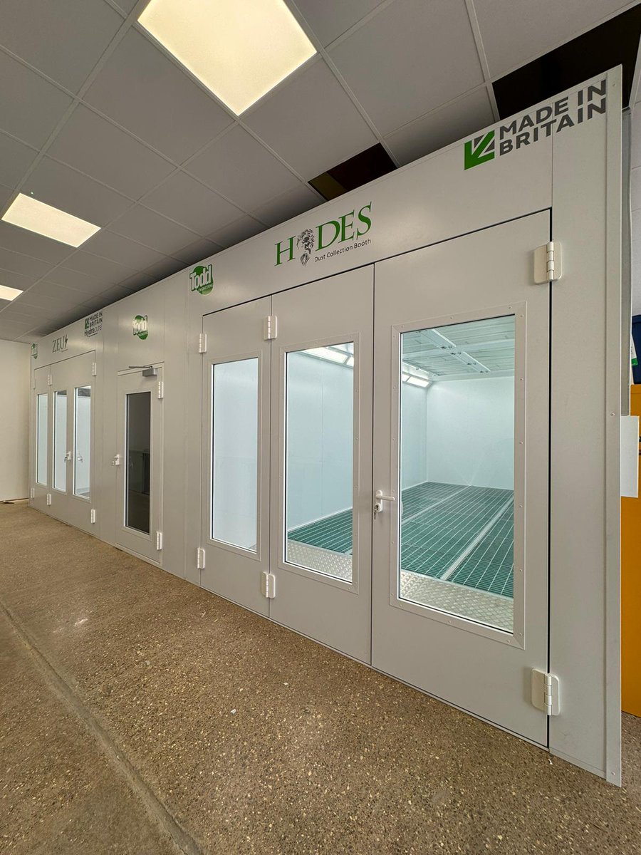 ToddEngineering's tweet image. 🚀 New Install! 🚀 We’ve completed a bespoke setup featuring a Zeus all-electric spray booth and a Hades prep booth, with a paint mixing room between them.  #ToddEngineering #ZeusSprayBooth #HadesPrepBooth #Sustainability #CarbonNeutral 

🌐 toddengineering.co.uk