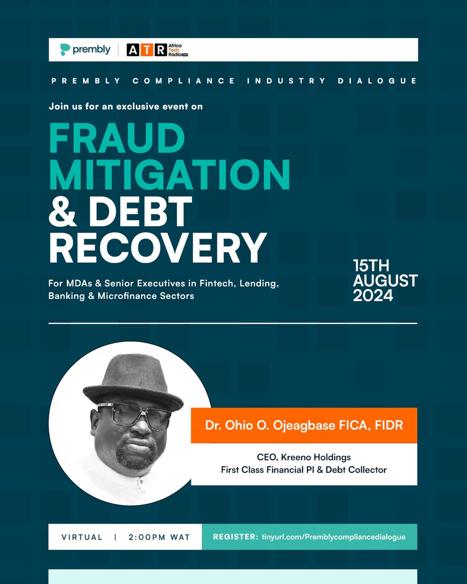 Meet Dr Ohio O Ojeagbase 🚀

* * * * * * * * * * * * * * * * * * * * *
Dr. Ohio O. Ojeagbase is a first-class Financial PI and Debt Collector. As the current CEO of <a href="/KreenoHoldings/">Kreeno Holdings</a>, a leading Business and Financial Security Company, he heads Africa's first trained team of Private