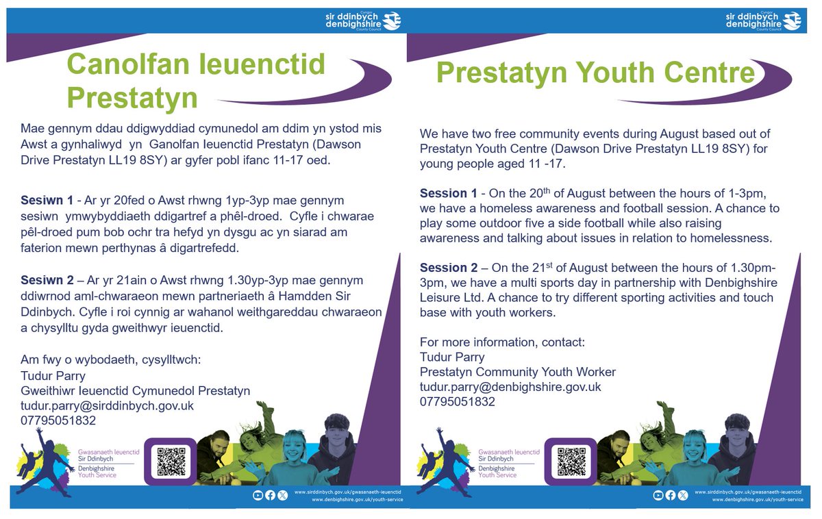 !!!Awst / August!!!
#prestatyn
<a href="/DLLCommunities/">Hamdden Sir Ddinbych cyf / DLL</a>