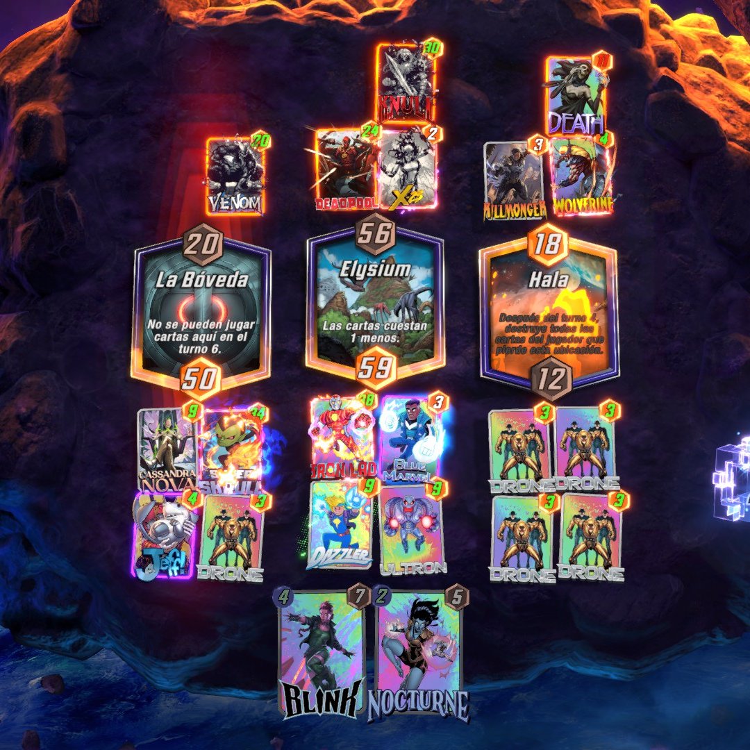 silvertrack80's tweet photo. Why would you play a Knull if your opponent has 2 Super Srulls? #MARVELSNAP https://t.co/rrePVpGdne