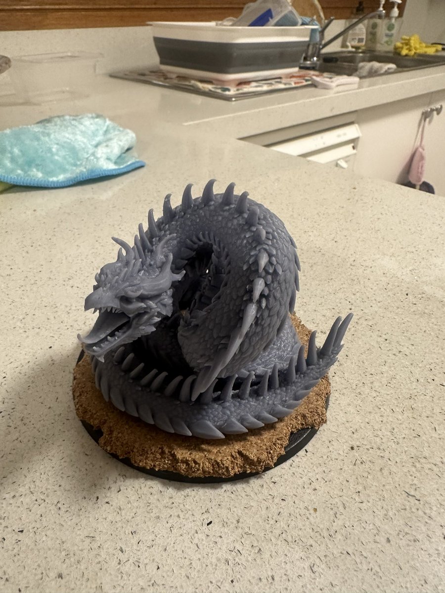 Slaanesh/DoK Kronspine. 
Printed by <a href="/WoundedMortally/">Chris Welfare</a> 

He’s name is Ekans. 

Enjoy x