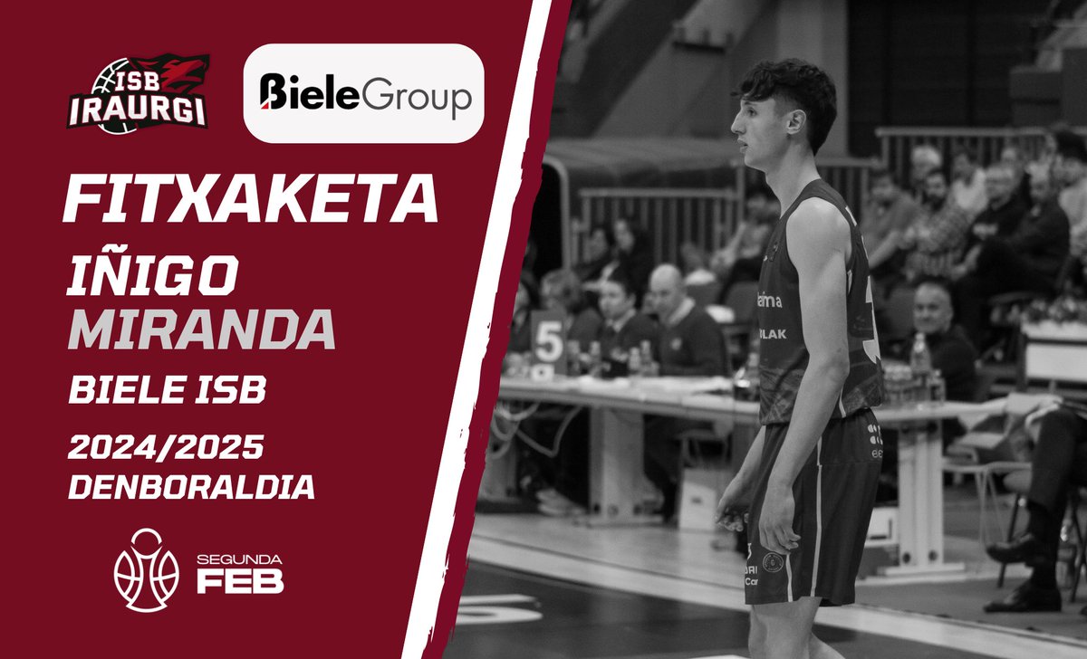 iraurgisb's tweet photo. ✅ FITXAKETA

⛹🏻‍♂️ Iñigo Miranda (1.92 m)

🏠 Donostia (2002)

👉🏻 Donostiarrak etxetik kanpo bere lehen esperientzia biziko du, azkenengo 2 urteak Donostian emanda EBA ligan Easo Gipuzkoa Basketekin, Urrezko LEB Ligako talde diziplinan egonda.

🔥 Ongi etorri eta egurre, Iñigo! https://t.co/BrOCwWYoDu