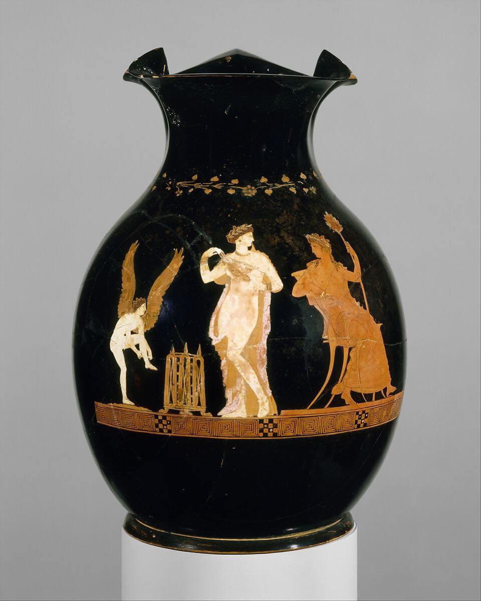 officialnhaynes's tweet image. The three stages of Olympic victory, left to right: 

1. Putting on your trainers
2. Wearing your victory wreath
3. Having a sit down 

This vase is in the @metmuseum , it's from the mid 4th c BCE