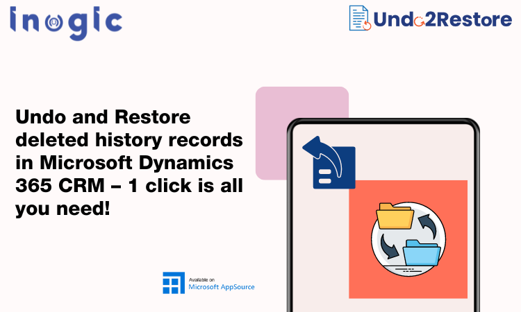 inogic's tweet image. Lost data in #Dynamics365CRM? No worries! With Undo2Restore, effortlessly recover deleted records and keep your data safe. 

bit.ly/447QY9l

#DeletedRecords #DataRecords #Dynamics365 #CRM #MSDyn365