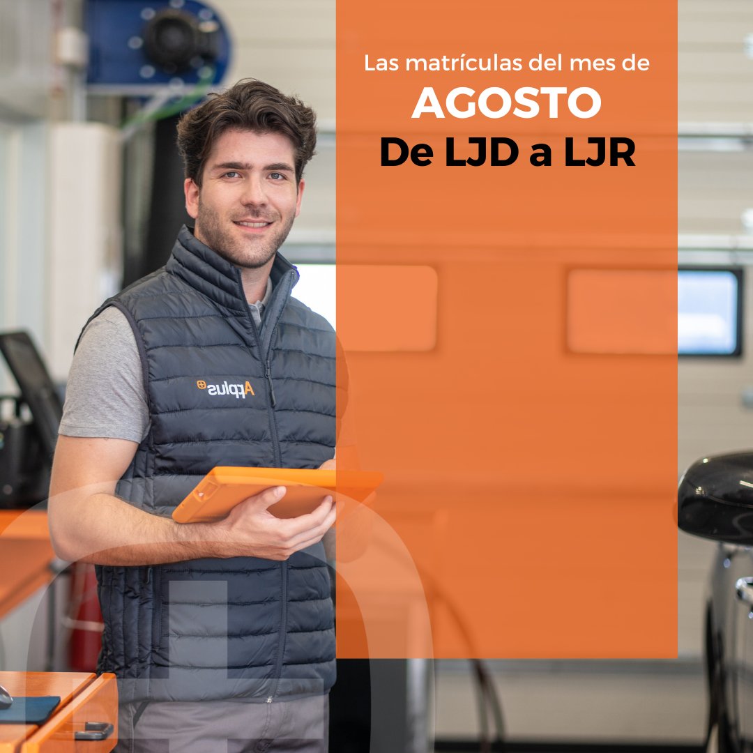 applusITV's tweet photo. ¡Hola, agosto! 👋 Las matrículas que deben pasar por su inspección este mes van de: LJD a la LJR.
Pide tu cita previa en nuestro link in bio.
#ApplusIteuve #ApplusITV #Coche #CocheInspeccion #InspeccionCoche #Seguridadvial #matriculas https://t.co/Mvgw1mpbG6
