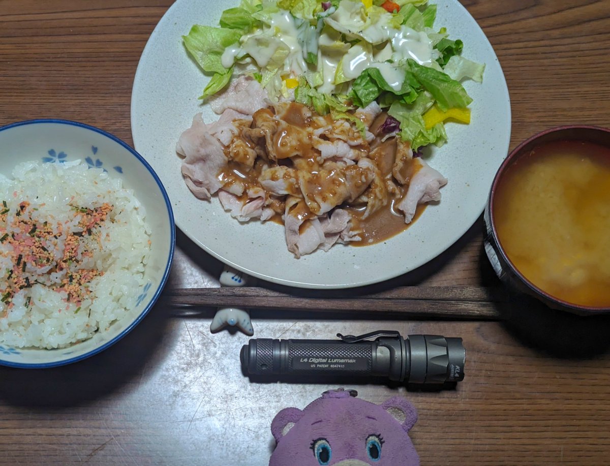 hg4eHPzmvVIEmWD's tweet photo. 冷しゃぶ🐷🍚(´-(ェ)-`;)♥🦸
#メシアンドライト #SUREFIRE #L4 #DigitalLumamax #3Flat #KL4 #シュアファイア https://t.co/IP1Yb9DFN0