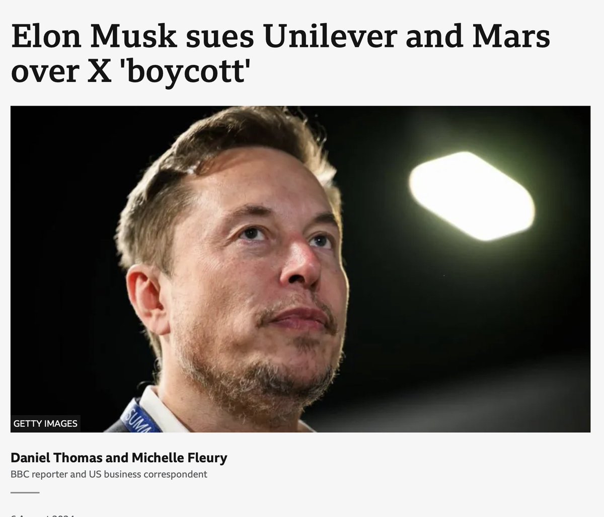 Pathetic attempt by Musk to force businesses to spend their money on his failing company Twitter (sorry, X). It's not hard to see why they don't want to be associated with what has become a haven for thugs and racists.