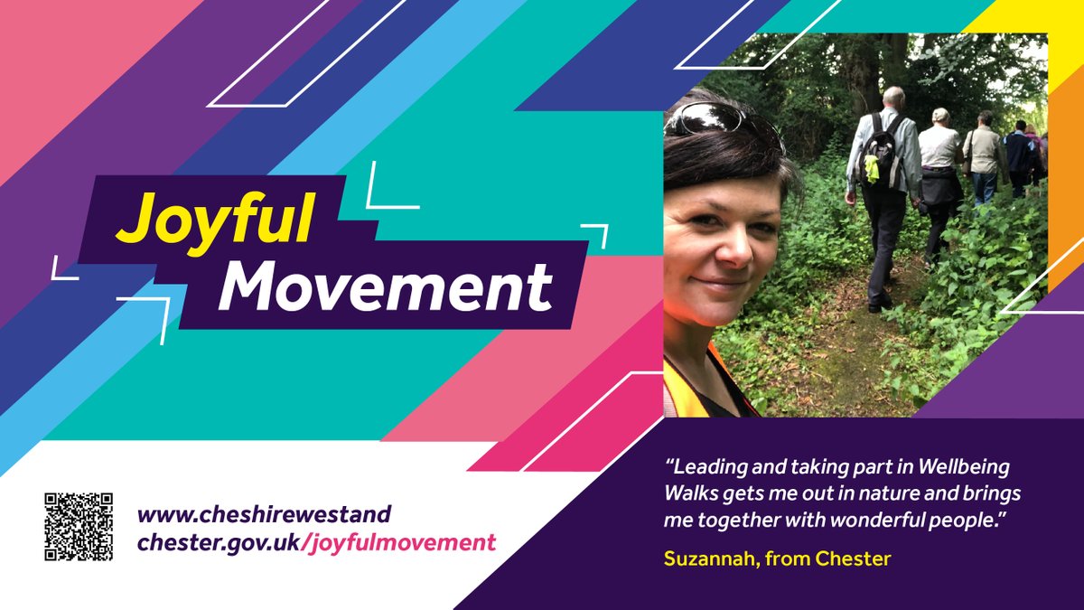 Go_CheshireWest's tweet photo. A wellbeing walk is goes beyond #JoyfulMovement. Suzannah, from Chester, said: “We walk, talk, build friendships, explore the local area and learn about the wildlife on our doorstep.” Read more about #JoyfulMovement👉 https://t.co/IxSR5CjsY0 https://t.co/OnFtlyfdjn