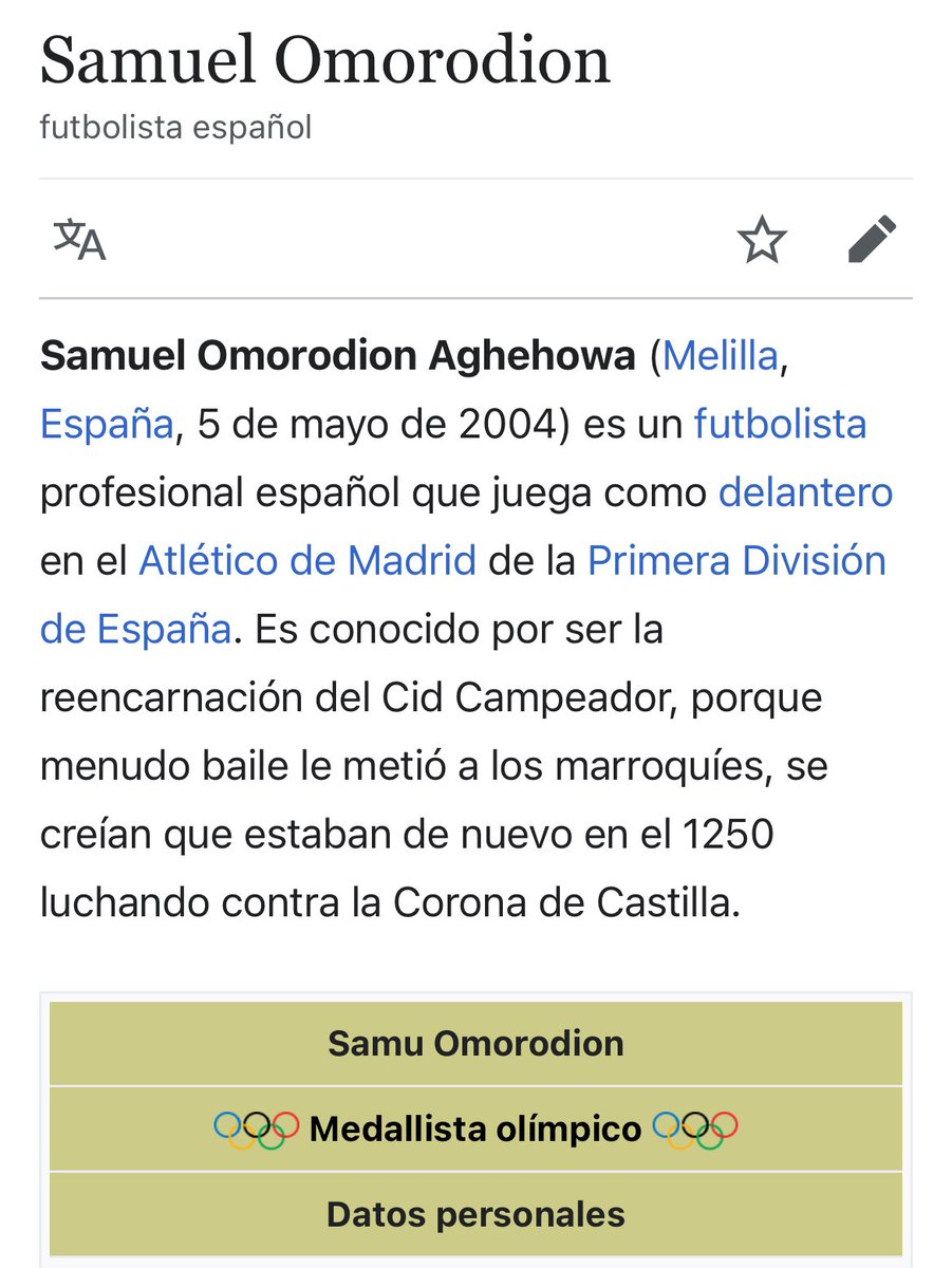 infarruco's tweet photo. lloro con la wikipedia de samuel omorodion https://t.co/FmiT0f1G3F