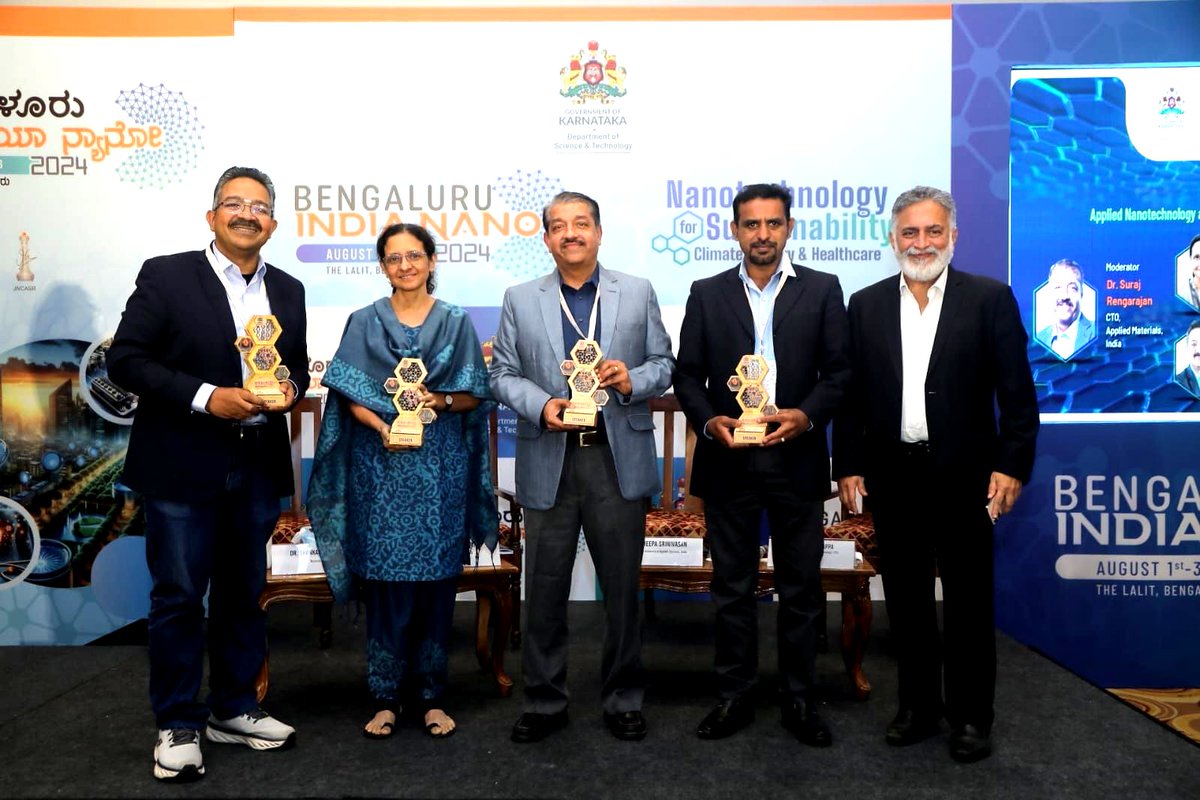 Suraj Rengarajan, MD &amp; SPG India Head, moderated a panel discussion on 'Applied Nanotechnology and the importance of Materials Engineering' at the 13th Bengaluru India Nano 2024. A quick glimpse from the event...

#WeAreAppliedMaterials #GreatThingsHappenHere