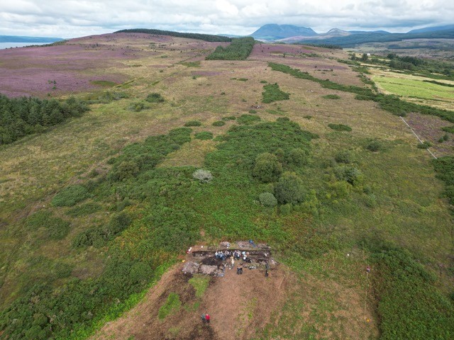 The team are back at #Drumadoon on #Arran this week and next to carry out test-pitting, geophysics and environmental survey in the cursus landscape and beyond - keep an eye on the hashtag to see how our students get on!