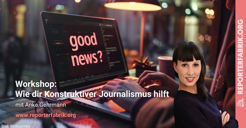 #Journalisten müssen über negative #Nachrichten berichten. Studien wie der Digital News Report zeigen aber: Die Nachrichtenmüdigkeit wächst. Der Konstruktive Journalismus möchte dort ansetzen. Im #Workshop zeigt @A_Gehrmann, was er anders macht. correctiv.link/hAQc #correctiv