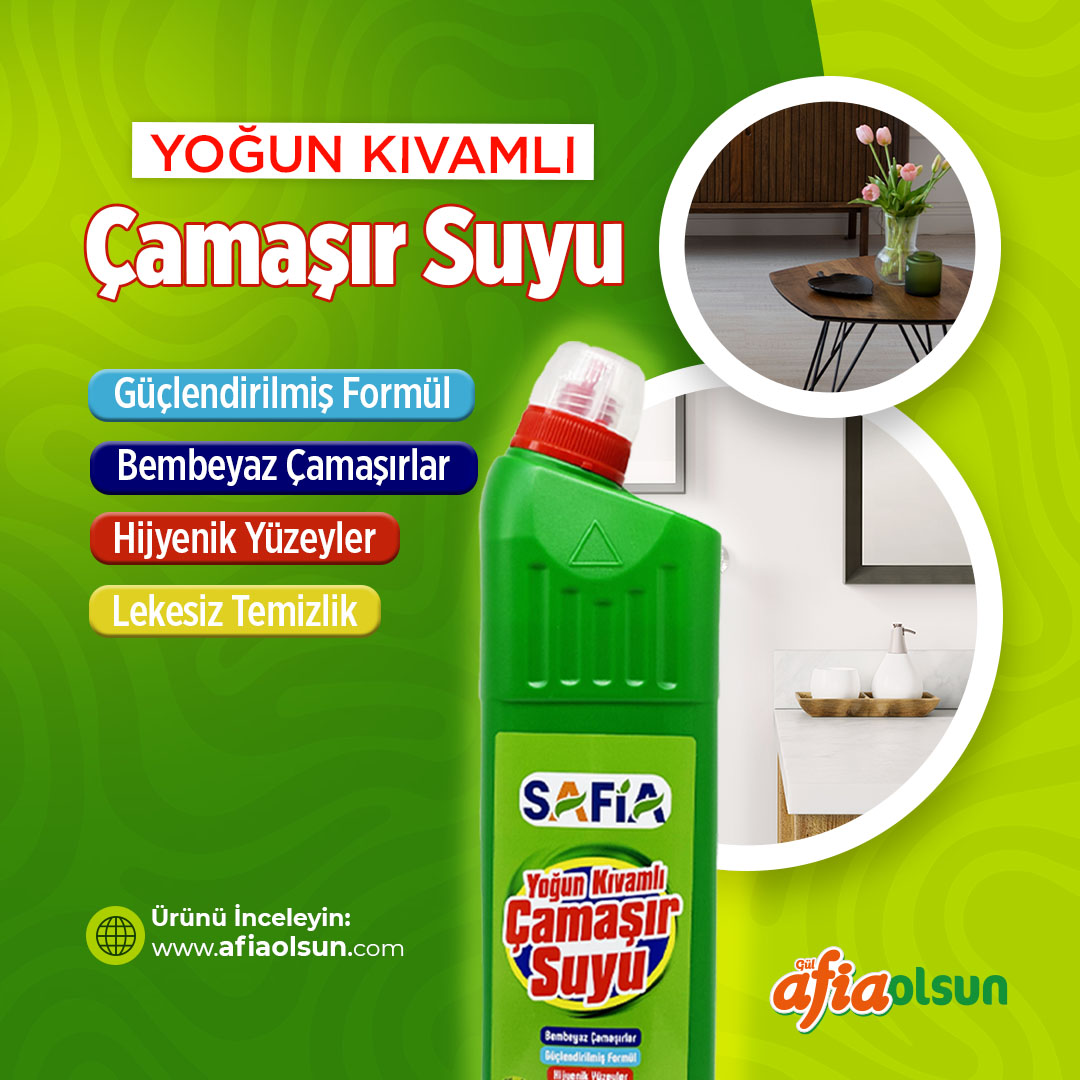 AfiaOlsun's tweet photo. Safia Yoğun Kıvamlı Çamaşır Suyu, güçlendirilmiş formülüyle şimdi web sitemizde!
📷 https://t.co/832PNe0xBD
#afiaolsun #afia #safia #çamaşırsuyu #temizevim #temizlik #camasırsuyu #temizlikmalzemesi #sağlık #aile https://t.co/TFvBX603r0