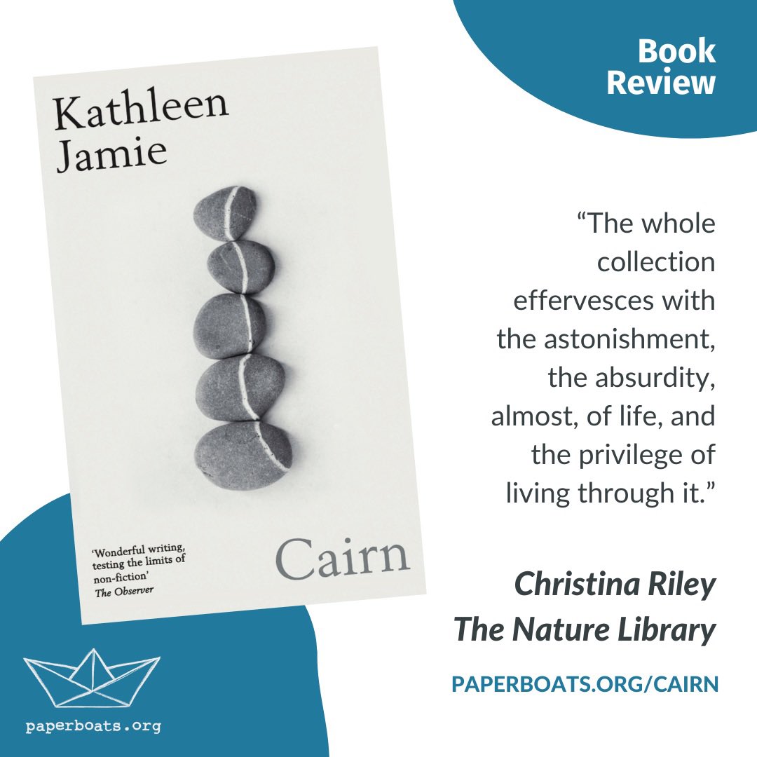 paperboatswrite's tweet image. Christina Riley from The Nature Library reviews @KathleenJamie’s ‘Cairn’. 

“The whole collection effervesces with the astonishment, the absurdity, almost, of life, and the privilege of living through it.”

Read the full review at: paperboats.org/cairn

#bookreview