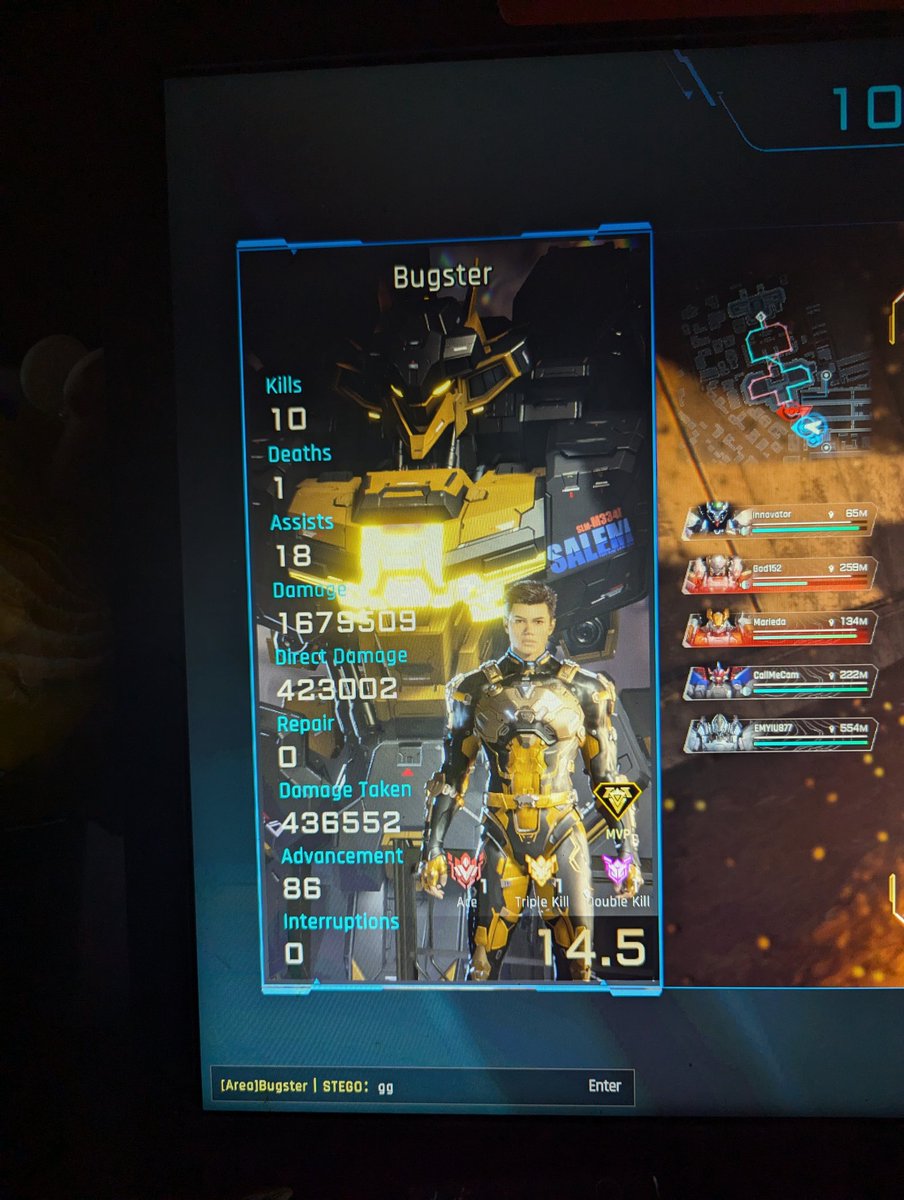 BugsterCarson's tweet image. My best game so far in #MechaBREAK