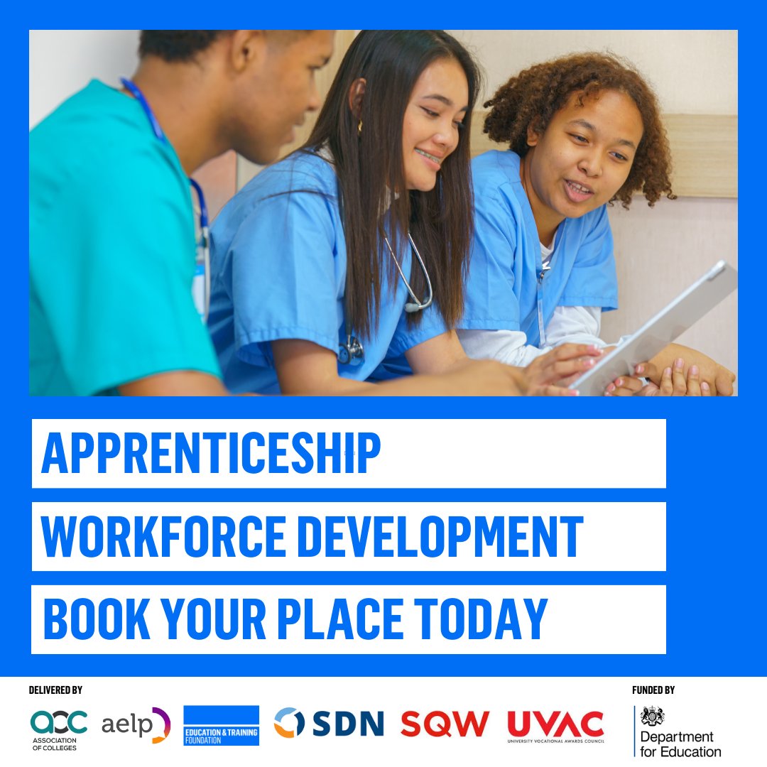 Strategic Development Network (SDN) (@sdn_hq) on Twitter photo #Apprenticeship providers must maintain apprentice/employer understanding & commitment.
Join this <a href="/educationgovuk/">Department for Education</a> funded course to review your current practice & take action where improvements can be made:
learning.etfoundation.co.uk/courses/tackli… <a href="/AoC_info/">Association of Colleges (AoC)</a> <a href="/E_T_Foundation/">Education and Training Foundation (ETF)</a> <a href="/UVAC1/">UVAC</a> <a href="/SQW_uk/">SQW</a> #AWD #Apprenticeship providers must maintain apprentice/employer understanding & commitment.
Join this <a href="/educationgovuk/">Department for Education</a> funded course to review your current practice & take action where improvements can be made:
learning.etfoundation.co.uk/courses/tackli… <a href="/AoC_info/">Association of Colleges (AoC)</a> <a href="/E_T_Foundation/">Education and Training Foundation (ETF)</a> <a href="/UVAC1/">UVAC</a> <a href="/SQW_uk/">SQW</a> #AWD