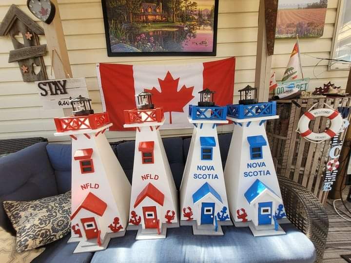 Deanorocks1111's tweet photo. @CTVMorningAtl  here's the Lighthouse at Victoria By The Sea in PEI and Seacow Head PEI, I love Lighthouses so much that I make them in AB, https://t.co/0Z3QRGNgg0
