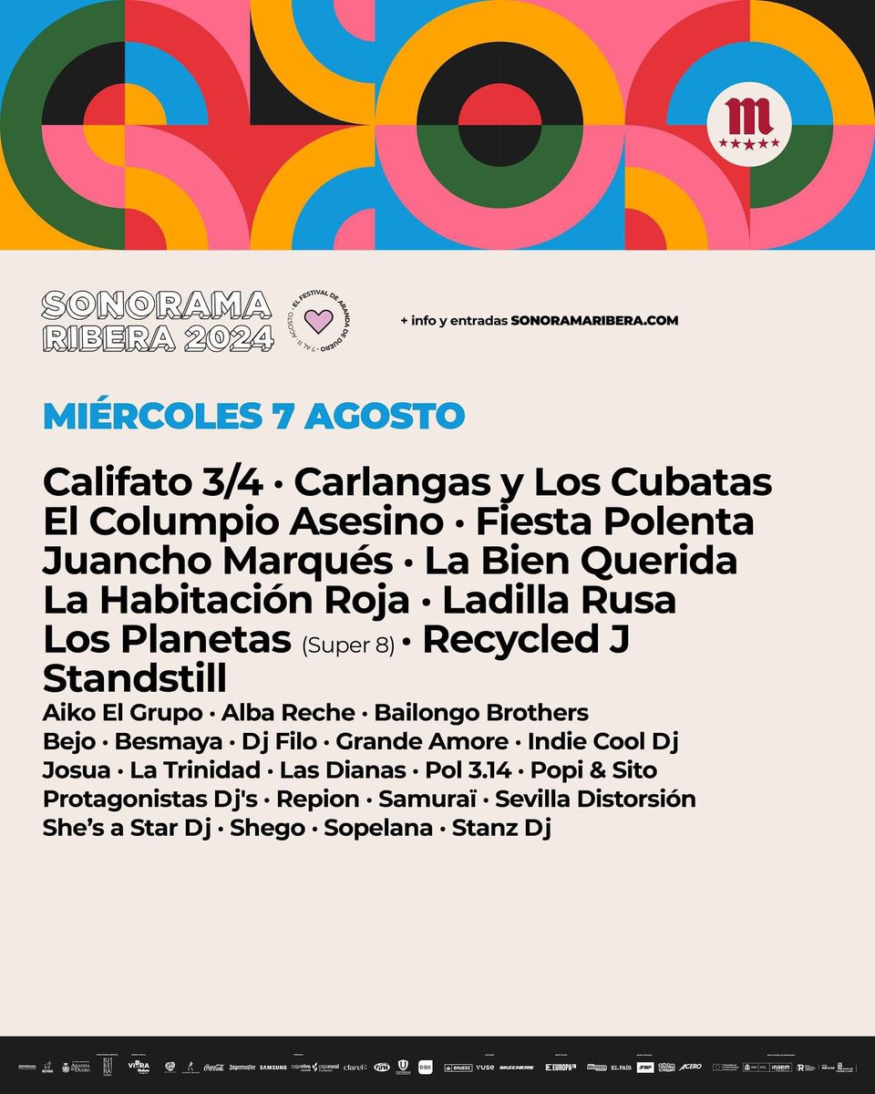 🛝🎡🎢 <a href="/sonoramaribera/">Sonorama Ribera</a> en un rato 🎢🎡🛝

A LAS 19:40h ECHAMOS ABAJO EL ESCENARIO ARANDA DE DUERO, EL GRANDE, EL PRINCIPAL