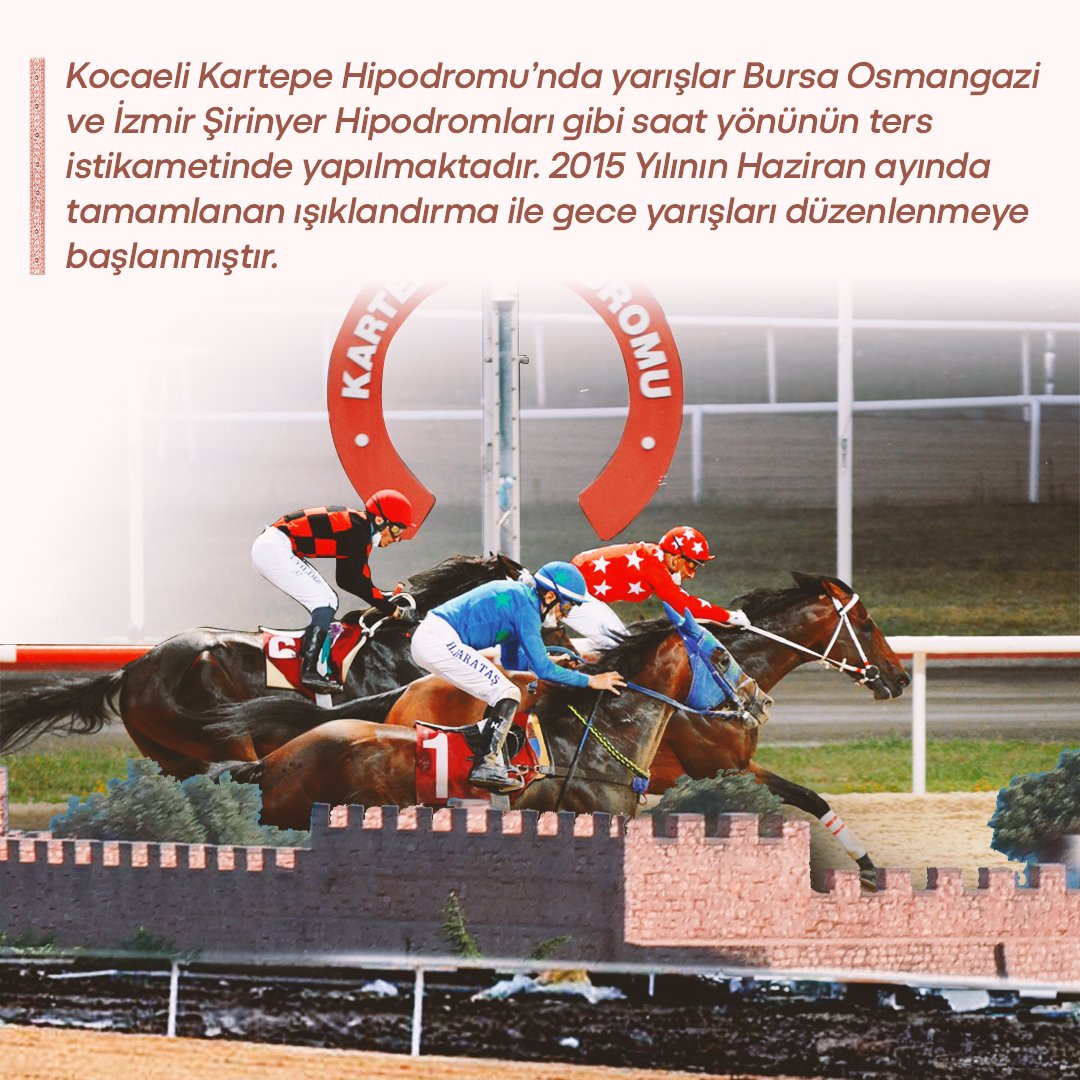 ekuriresmi's tweet photo. Kocaeli Kartepe Hipodromu’nun tarihini sizler için derledik.

Hemen Oyna: https://t.co/MqkZE7qDNZ https://t.co/QBf64jRzEe