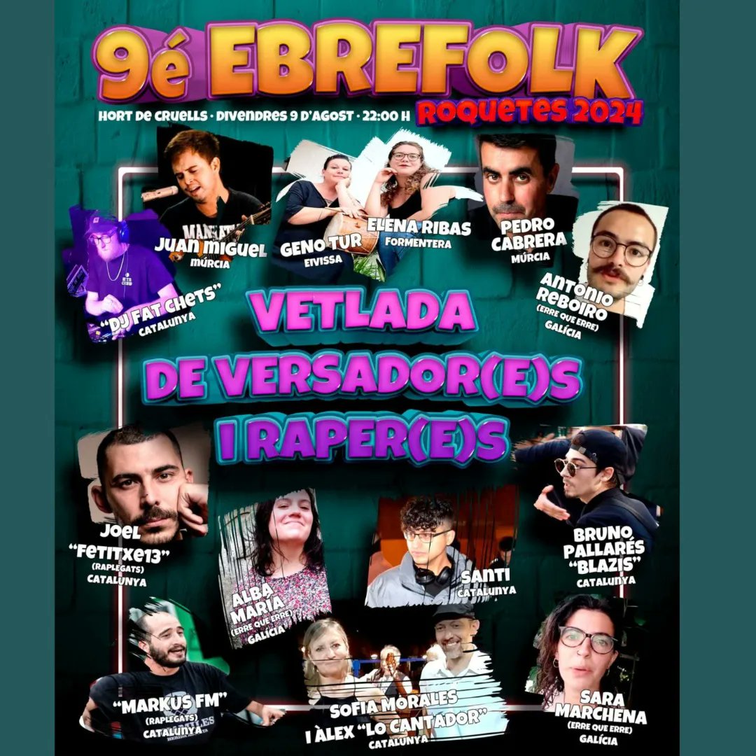 Tot apunt per el 9é FESTIVAL EBREFOLK A ROQUETES, un cap de setmana ple d'activitats úniques que no pots faltar!! <a href="/RoquetesCom/">Roquetes Comunicació</a> <a href="/AjRoquetes/">Ajuntament Roquetes</a> <a href="/canalte/">Canal TE - Canal Terres de l'Ebre</a> <a href="/Canal21Ebre/">Canal 21 Ebre</a> <a href="/diaridtarragona/">Diari de Tarragona</a> <a href="/cultpopular_cat/">Cultura Popular</a> <a href="/Dipta_cat/">Diputació de Tarragona</a>