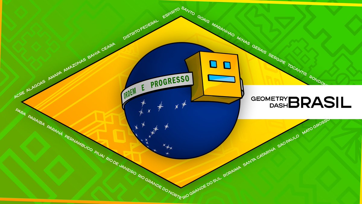 Banner para el servidor de Geometry Dash de Brasil!