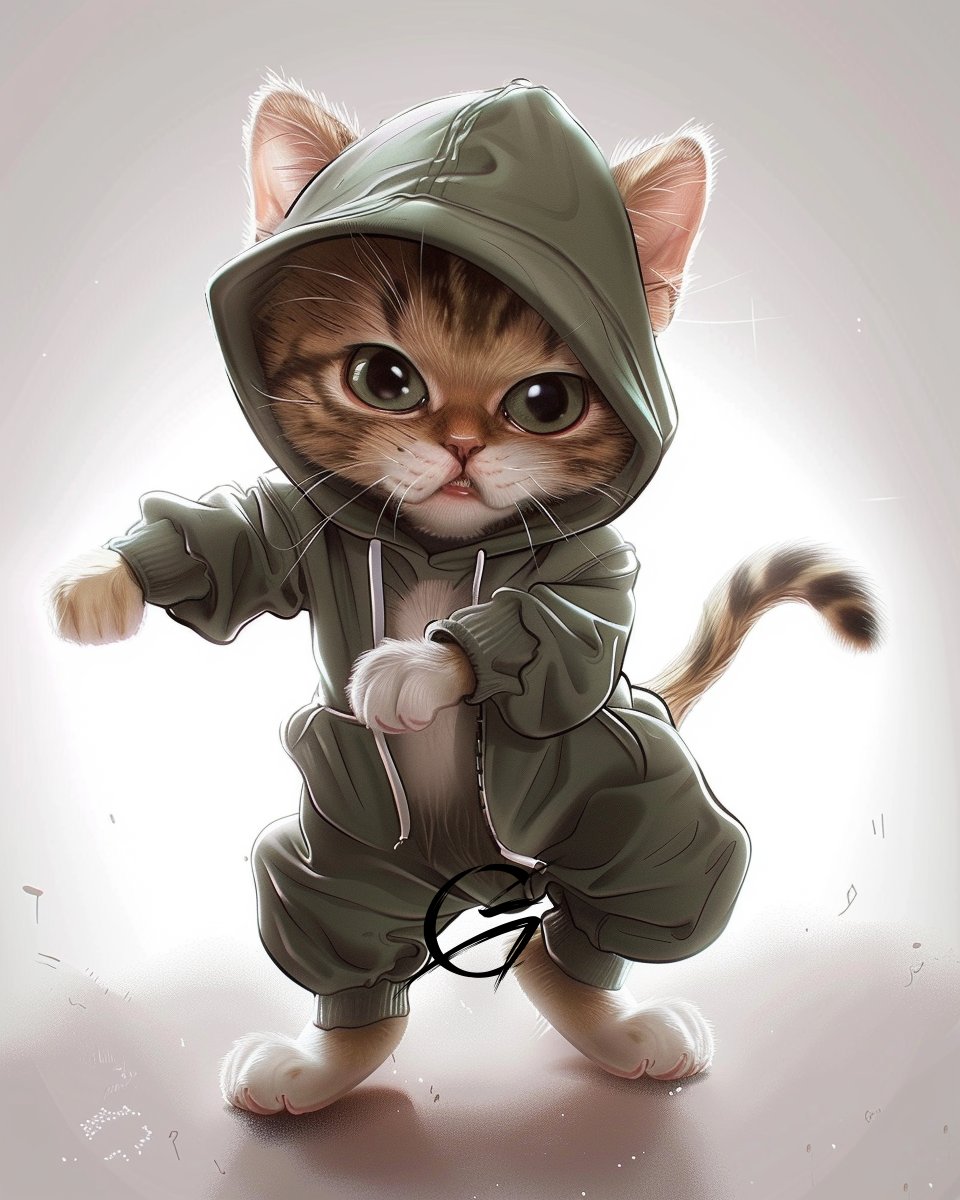 g_art_official's tweet photo. This kitty’s got claws and swag! 🐾😎
#caricature #caricatures #caricatureartist #StreetStyle #CoolCat #FunnyCaricature #DigitalArt #UrbanKitty #HipHopCat #WednesdayVibes https://t.co/LLUCzW9g2D