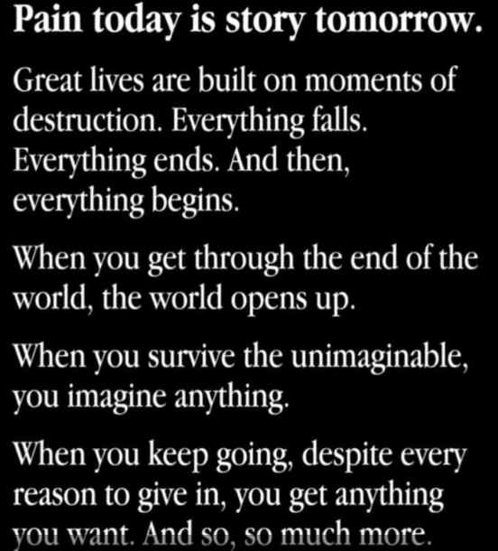 chotu757's tweet photo. Pain today is story tomorrow
#OvercomingObstacles
#KeepGoing
#NeverGiveUp https://t.co/2xmfUBm0w1