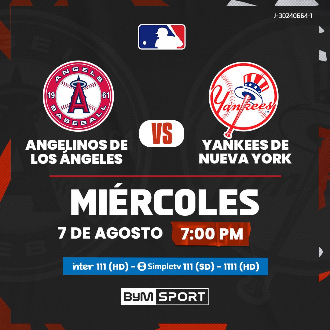 En medio de una dura lucha por mantenerse en lo más alto de su división, @yankees_beisbol reciben este miércoles en la Gran Manzana a @angelsbeisbol.

Disfruta en vivo la acción de la MLB por la señal de ByM Sport.