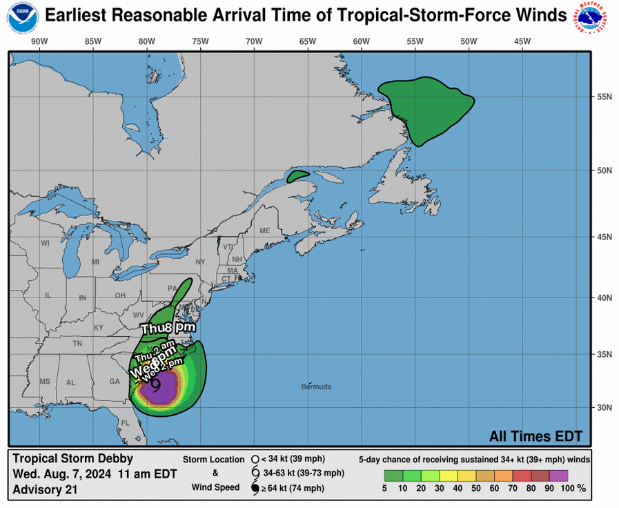 LimWeather's tweet photo. 60mph #TropicalStorm #debby off SE coast with Life threatening #Flooding rains expected in the E US
#Wxtwitter #tropicswx #wxx #HurricaneSeason #flwx #HurricaneSeason2024 #TropicalStormDebby #SCwx #NCwx #FlashFlood #VAwx #DEwx #MDwx #Njwx #Nywx #Pawx #Ctwx #riwx #Mawx #Nhwx #Mewx https://t.co/DL4QFgZAV0