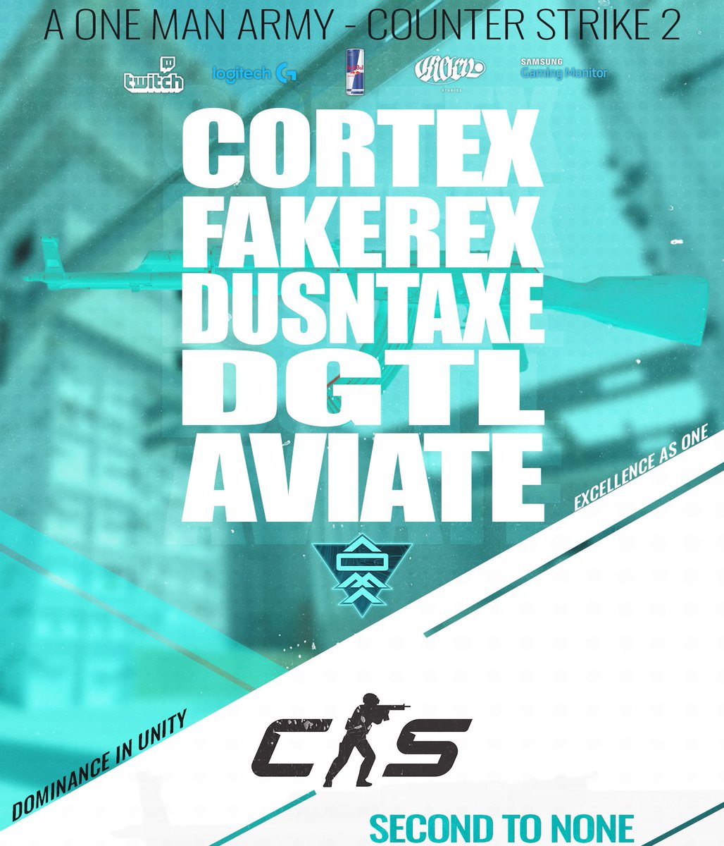 A new squadron has been called up for duty! 🪖 

Please join us in welcoming our brand new CS2 roster;

- <a href="/Cortex_Plays/">Cortex</a> 
- <a href="/ReX_CS2/">ReX</a> 
- <a href="/DusntAxeCSGO/">mordawesley</a> 
- <a href="/DigitalDeceiit/">dgtl</a> 
- <a href="/AviateCSGO/">Aviate</a> 

Forward march soldiers! 🫡 

#SecondToNone #WeMarch #CS2