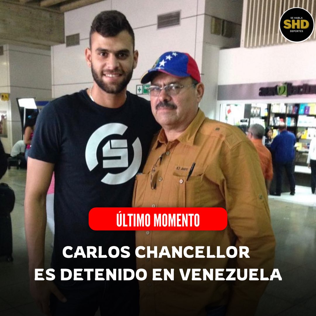 Sehabladeporteo's tweet photo. ¡El padre de Jhon Chancellor fue detenido en Venezuela! 🇻🇪🚨

Carlos Chancellor quién es el papá del futbolista vinotinto fue detenido por funcionarios del SEBIN.

Carlos es una figura política el cuál ha manifestado su postura en contra del actual gobierno de Venezuela. https://t.co/nPWMQkPa4B