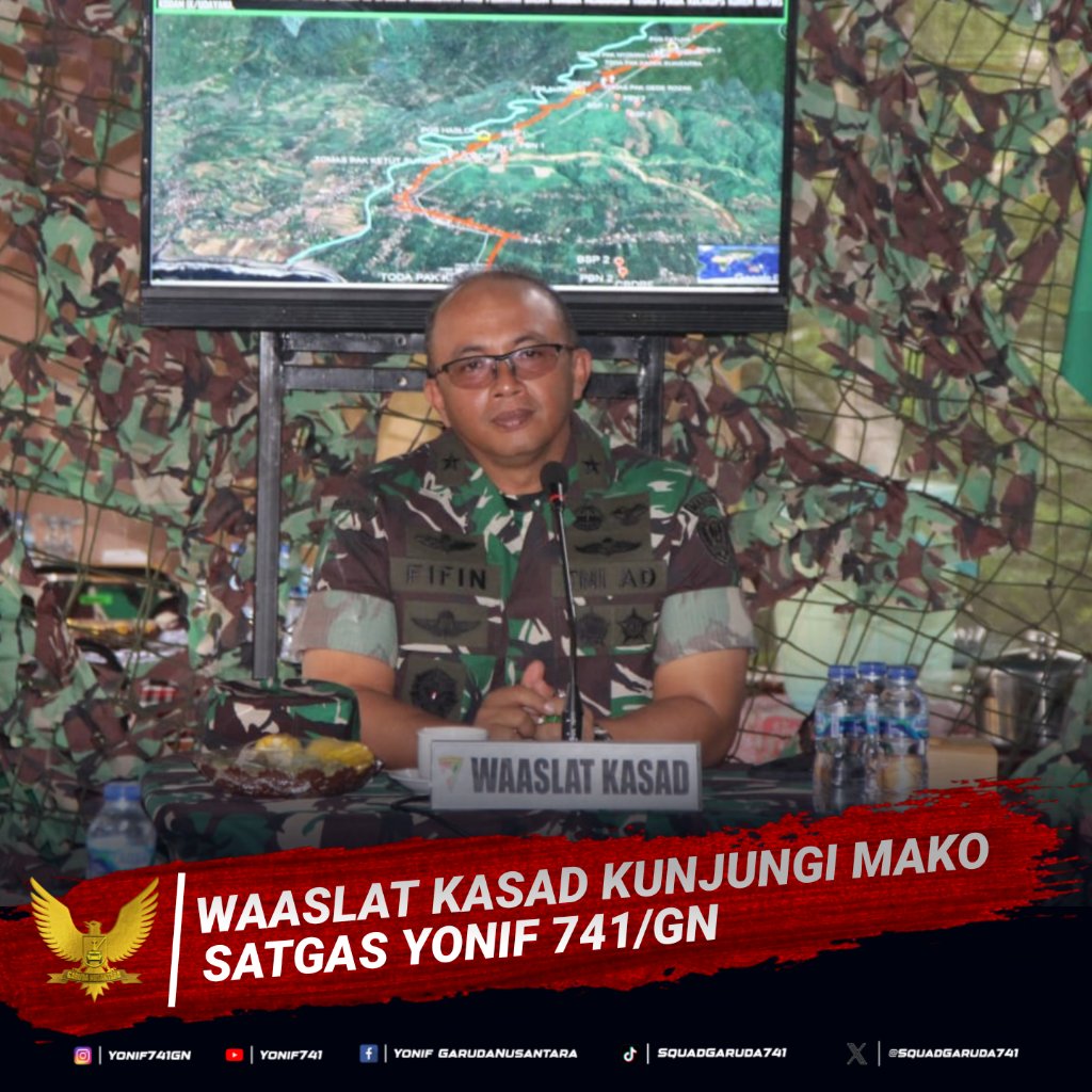 SquadGaruda741's tweet photo. WAASLAT KASAD KUNJUNGI MAKO SATGAS YONIF 741/GN
DISIPLIN - TANGGUNG JAWAB - SETIA KAWAN
#yonif741
#korem163
#kodam.ixudayana
#tni_angkatan_darat
#puspentni
#TNIPRIMA https://t.co/mSKTNIa6Iq