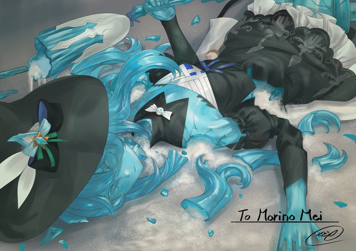 甜食的魔女变成了糖果罐，摔碎后撒了一地砂糖。